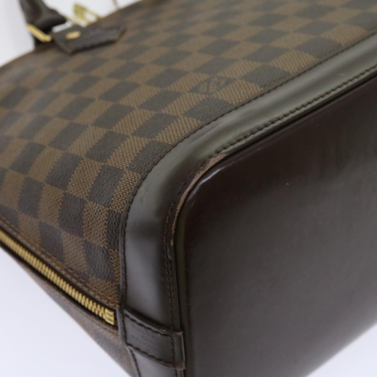 LOUIS VUITTON Damier Ebene Alma Hand Bag N51131 LV Auth 69984