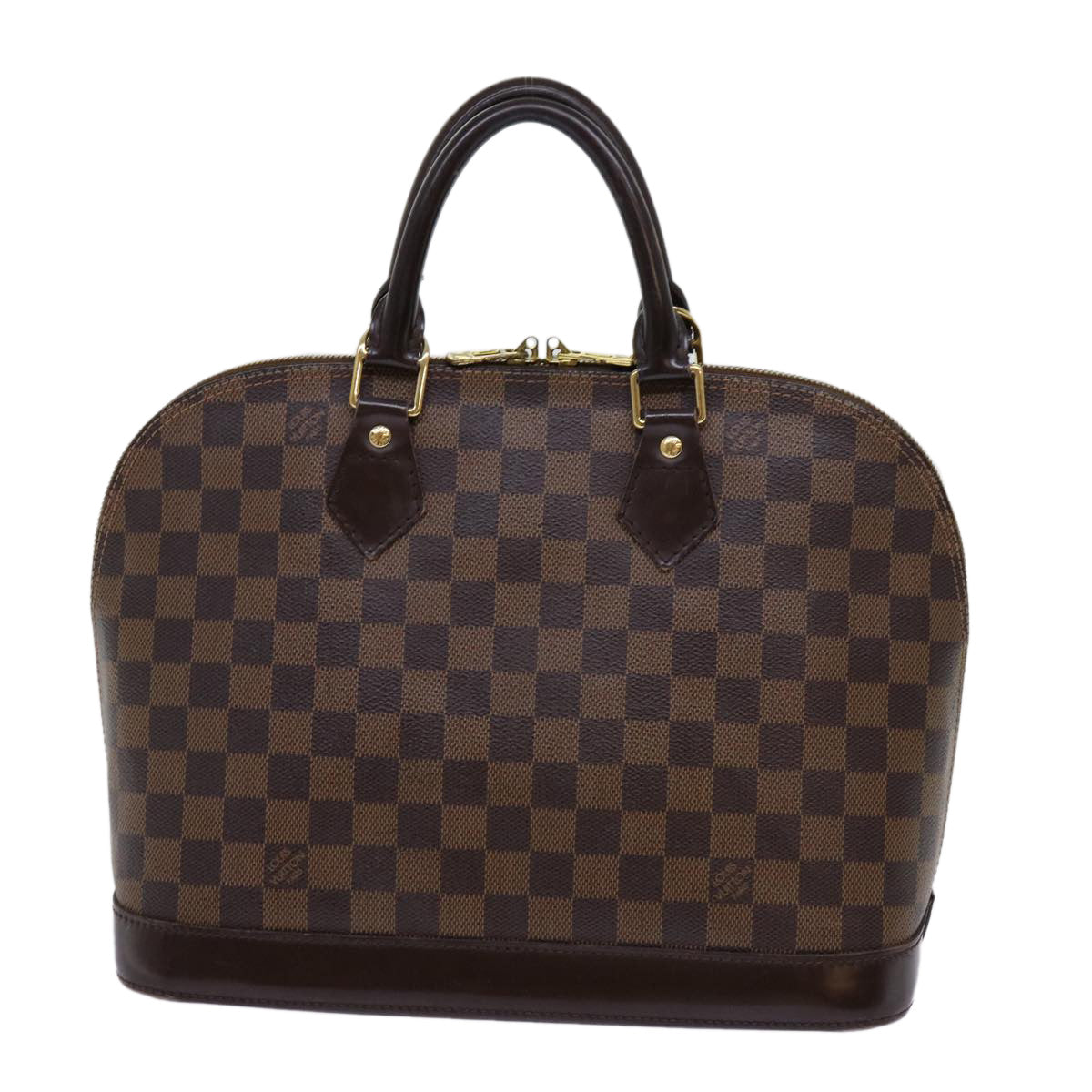 LOUIS VUITTON Damier Ebene Alma Hand Bag N51131 LV Auth 69984