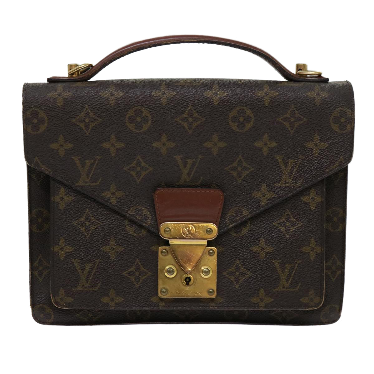 LOUIS VUITTON Monogram Monceau 26 Shoulder Bag 2way M51187 LV Auth 69987