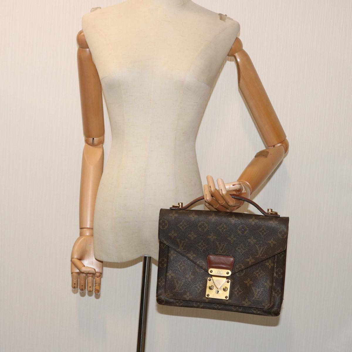 LOUIS VUITTON Monogram Monceau 26 Shoulder Bag 2way M51187 LV Auth 69987