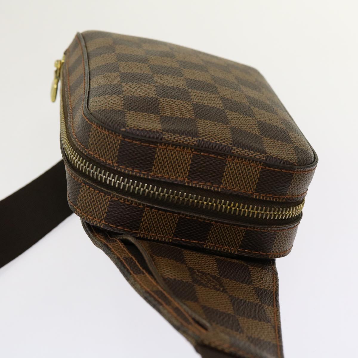 LOUIS VUITTON Damier Ebene Geronimos Shoulder Bag N51994 LV Auth 69998