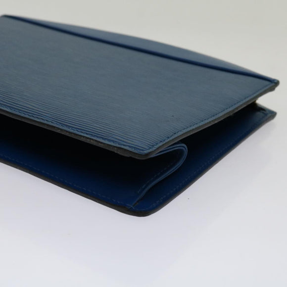 LOUIS VUITTON Epi Trousse Crete Pouch Blue M48405 LV Auth 70000