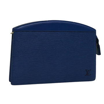 LOUIS VUITTON Epi Trousse Crete Pouch Blue M48405 LV Auth 70000
