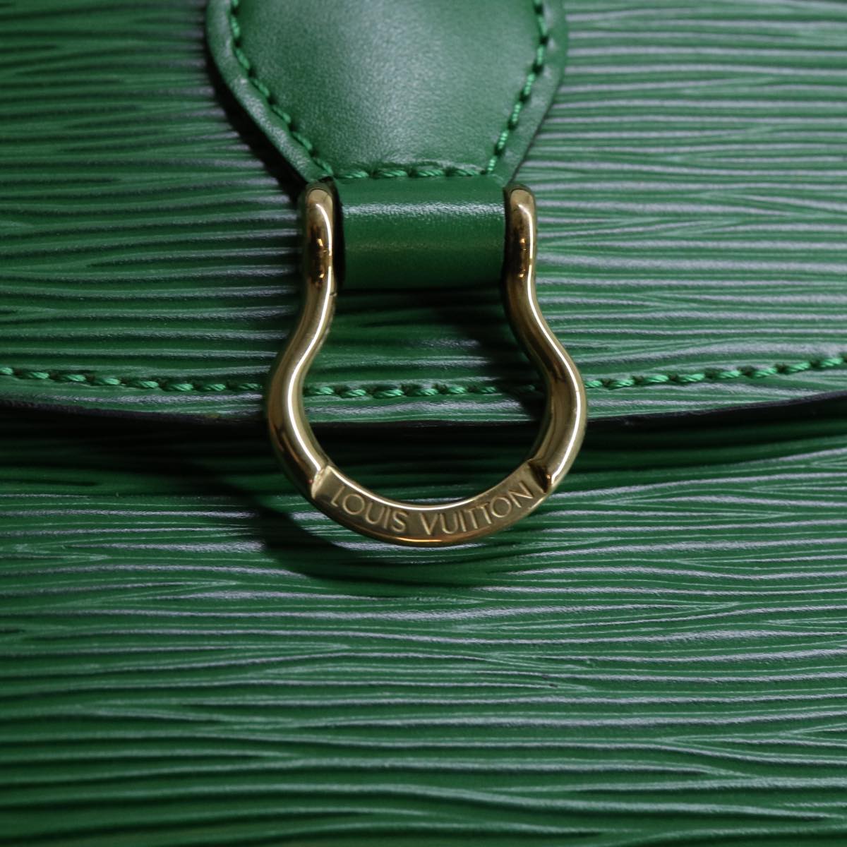 LOUIS VUITTON Epi Saint Cloud PM Shoulder Bag Green M52214 LV Auth 70001