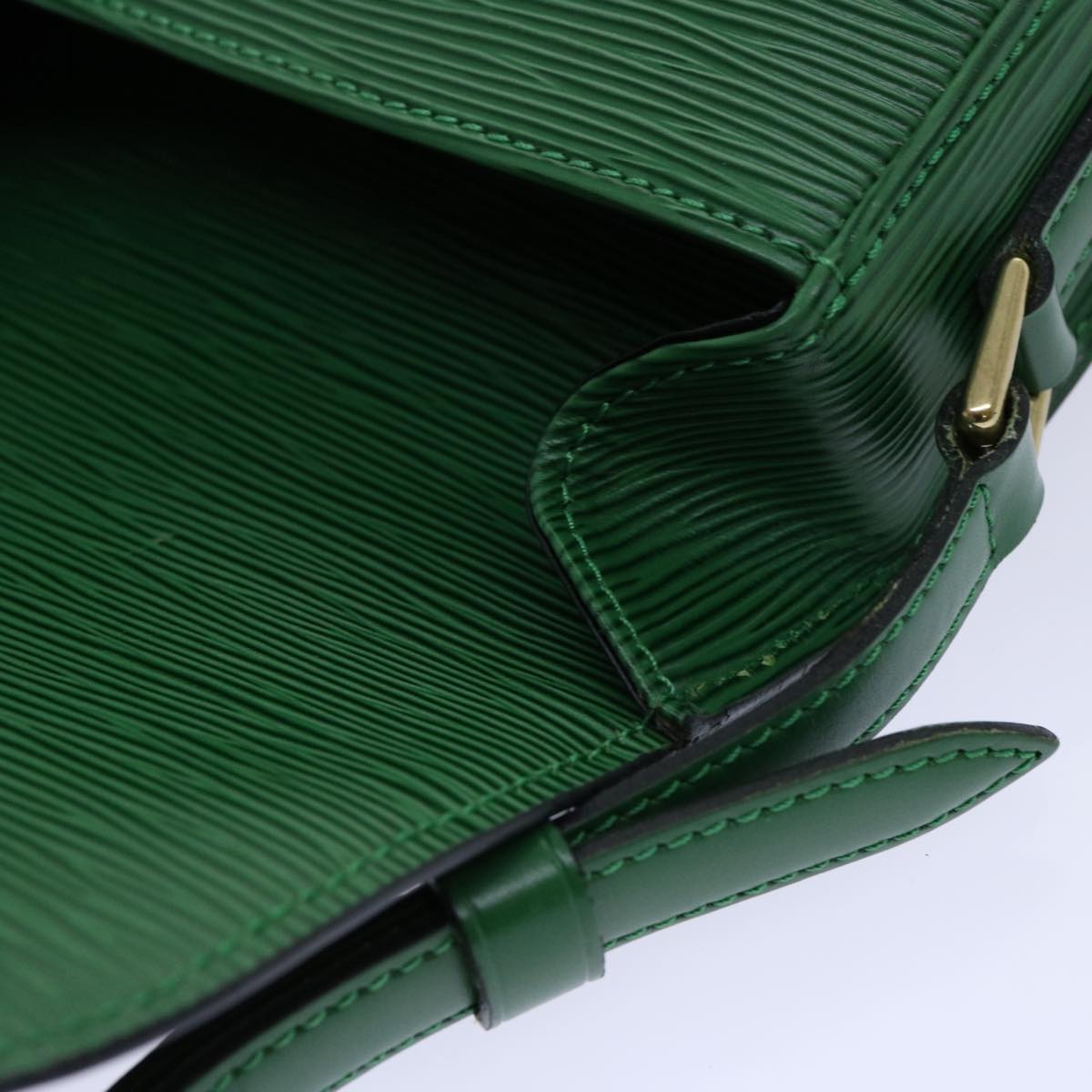 LOUIS VUITTON Epi Saint Cloud PM Shoulder Bag Green M52214 LV Auth 70001