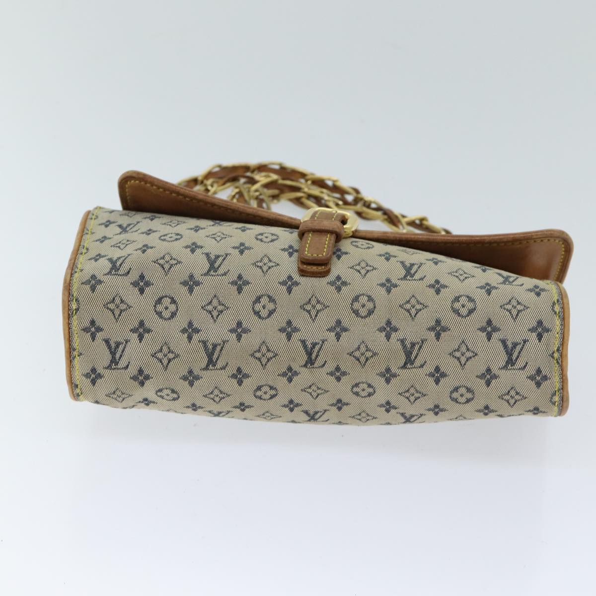 LOUIS VUITTON Monogram Mini Camille Chain Shoulder Bag Blue M92002 LV Auth 70009