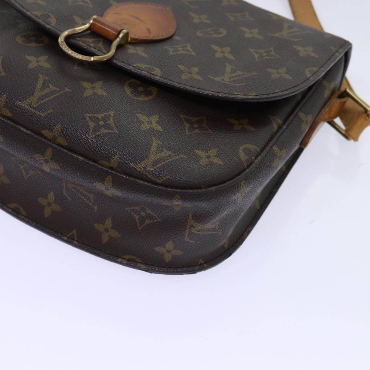 LOUIS VUITTON Monogram Saint Cloud GM Shoulder Bag M51242 LV Auth 70010