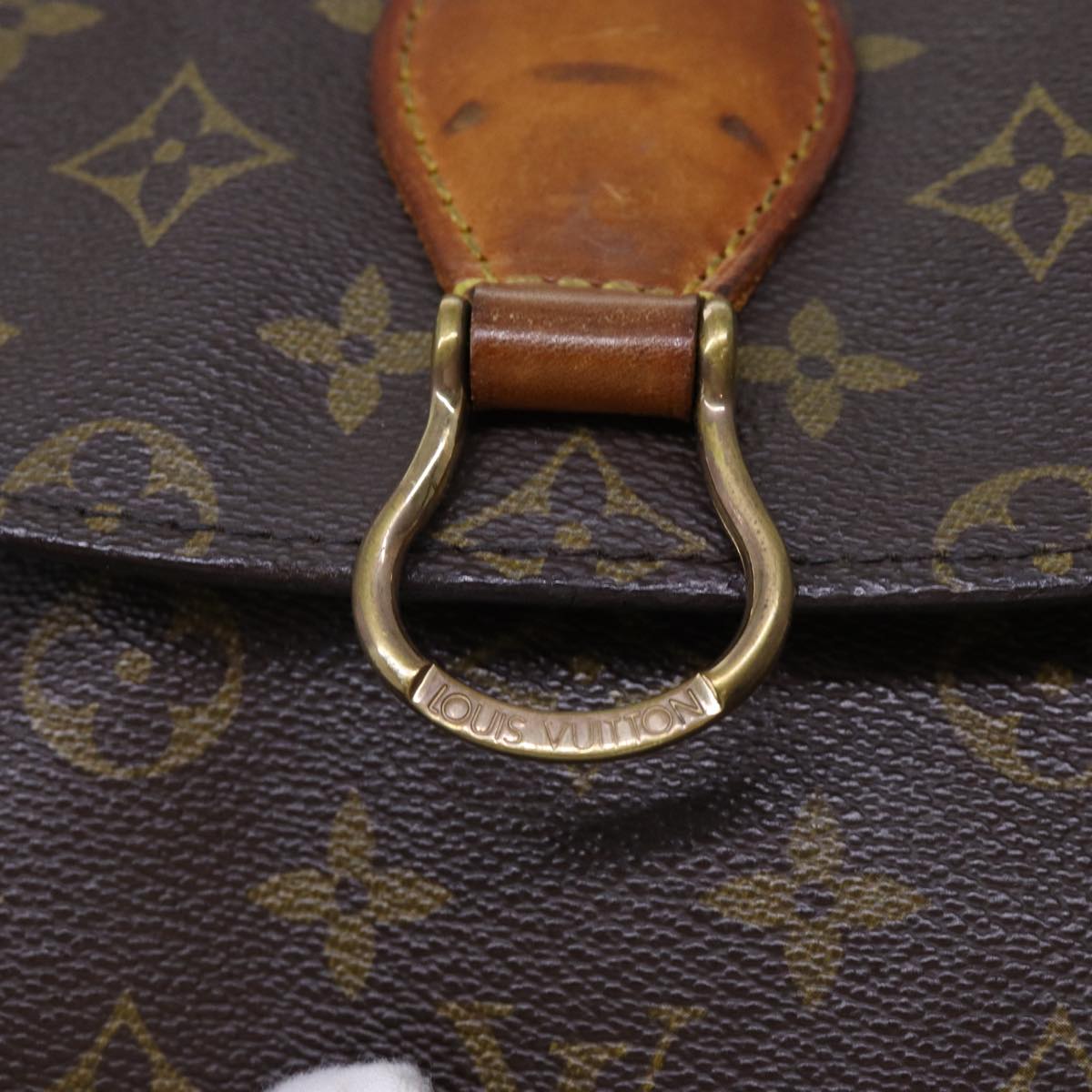 LOUIS VUITTON Monogram Saint Cloud GM Shoulder Bag M51242 LV Auth 70010