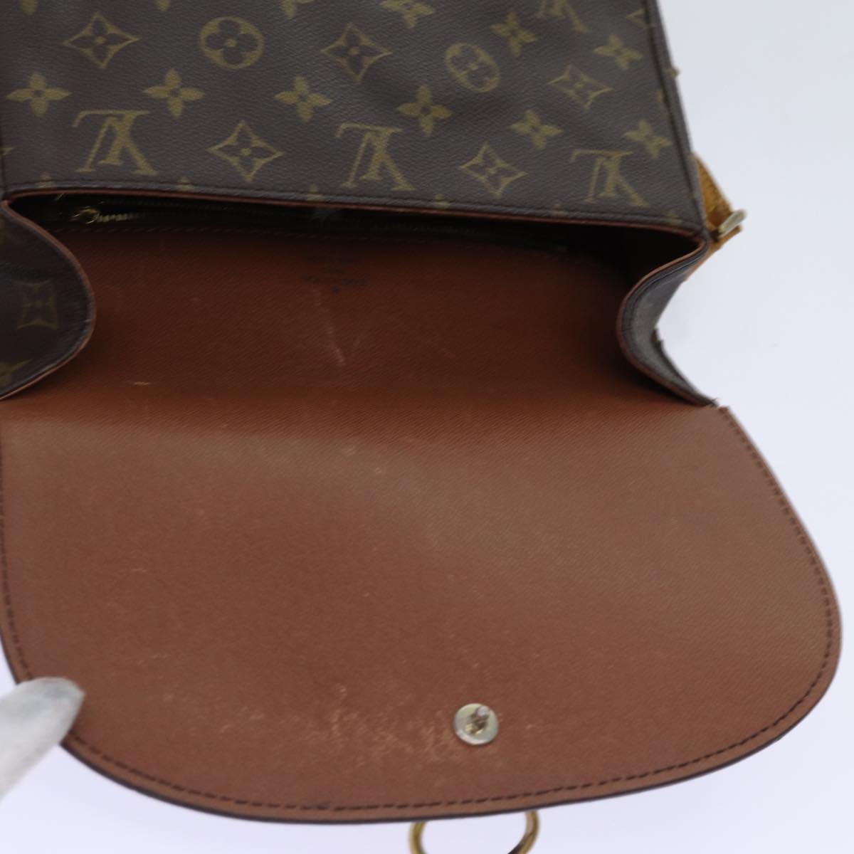 LOUIS VUITTON Monogram Saint Cloud GM Shoulder Bag M51242 LV Auth 70010