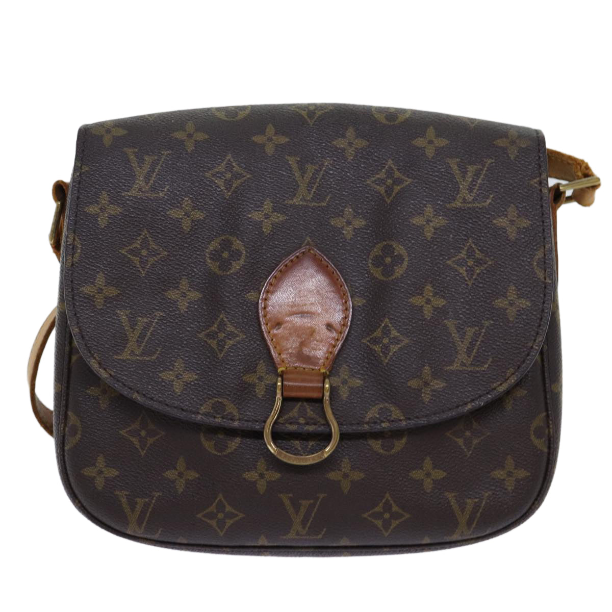 LOUIS VUITTON Monogram Saint Cloud GM Shoulder Bag M51242 LV Auth 70010