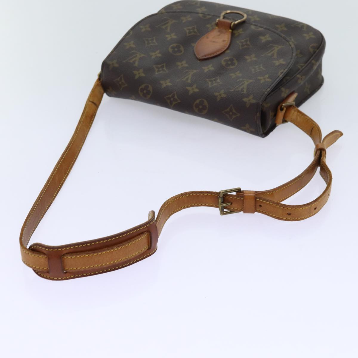 LOUIS VUITTON Monogram Saint Cloud GM Shoulder Bag M51242 LV Auth 70010