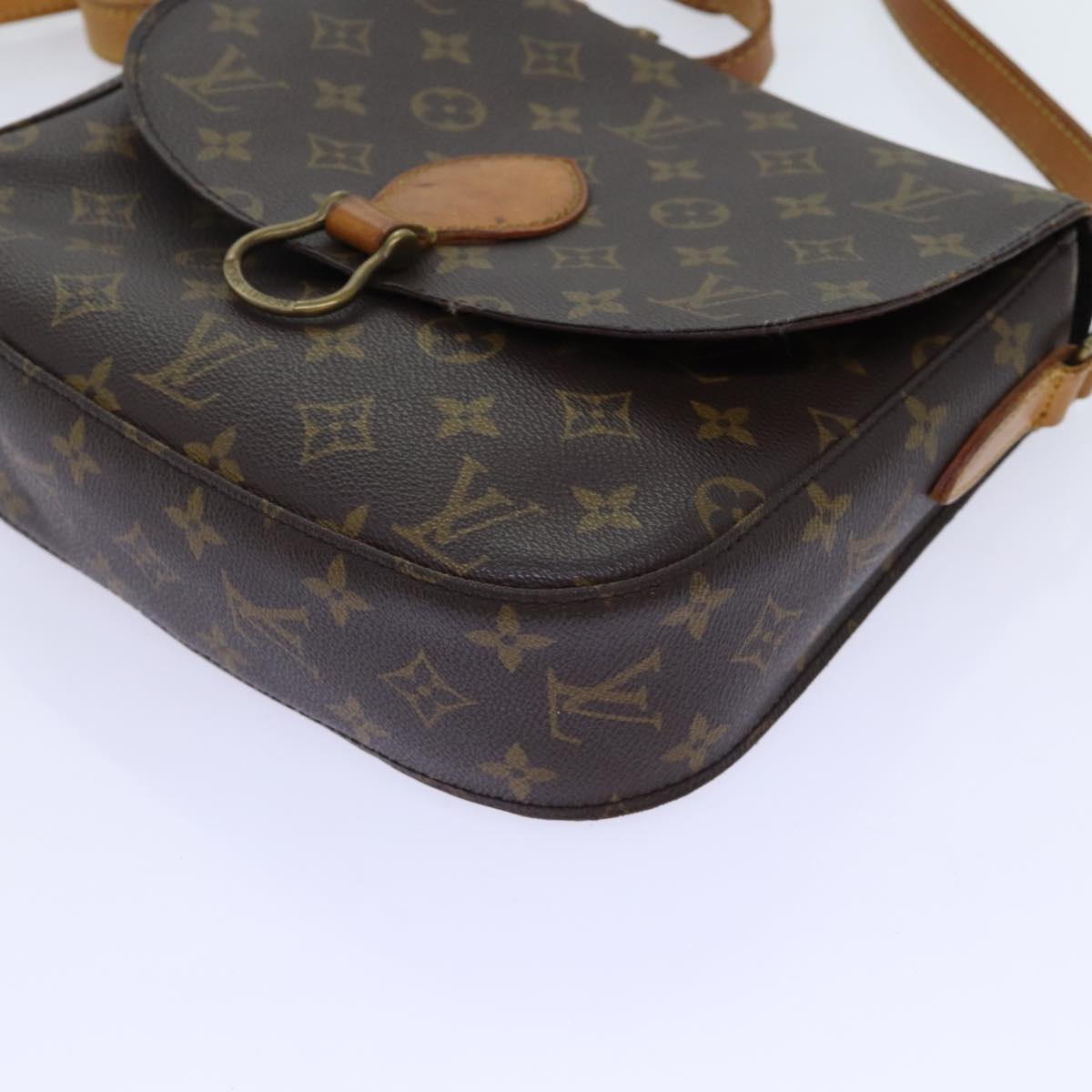 LOUIS VUITTON Monogram Saint Cloud GM Shoulder Bag M51242 LV Auth 70011