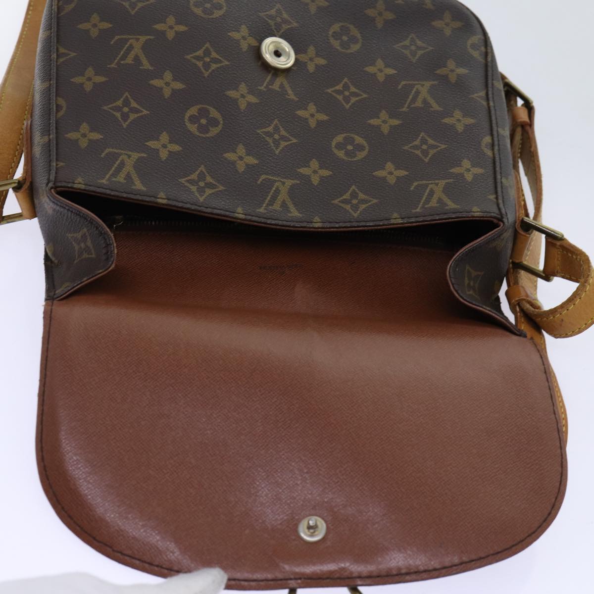 LOUIS VUITTON Monogram Saint Cloud GM Shoulder Bag M51242 LV Auth 70011