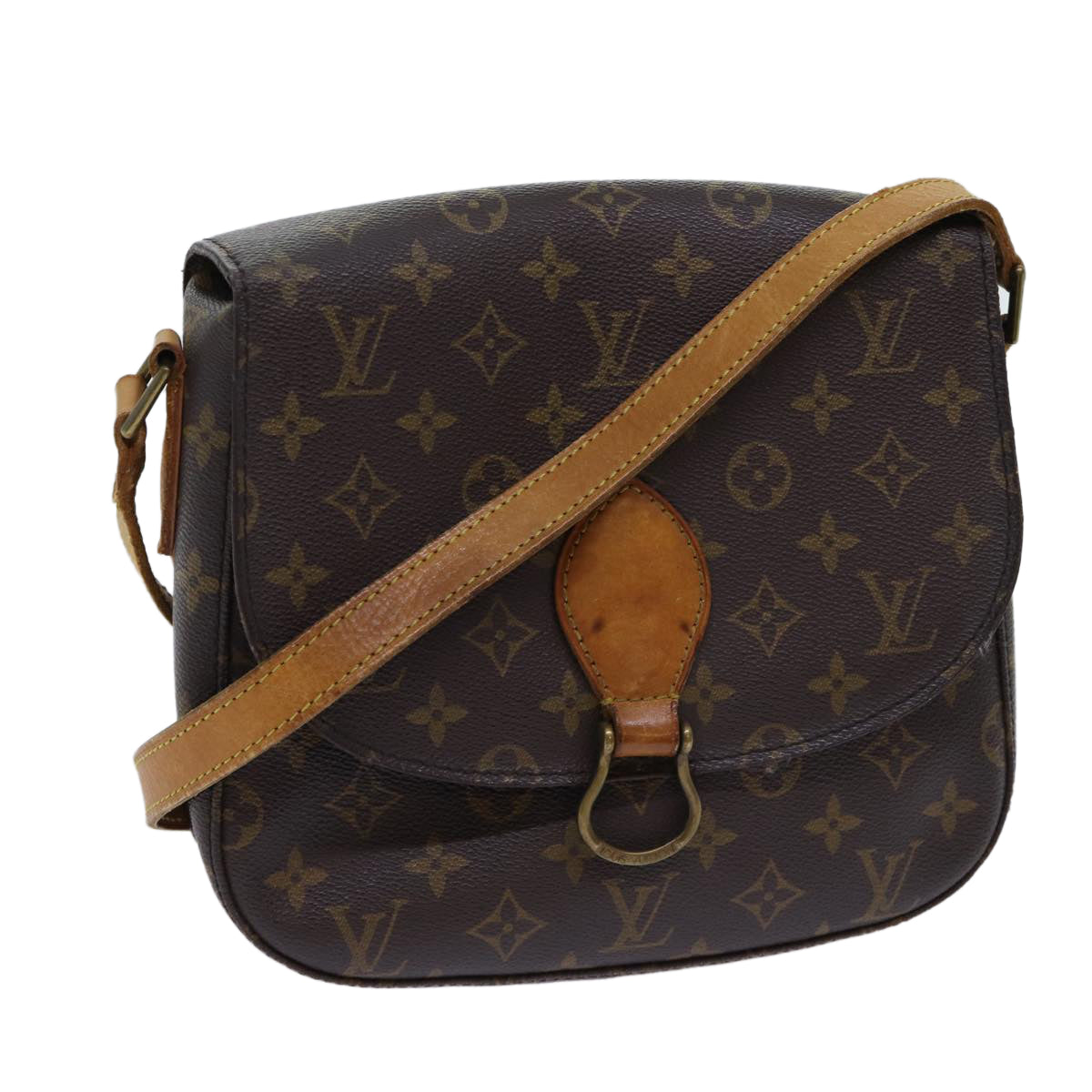 LOUIS VUITTON Monogram Saint Cloud GM Shoulder Bag M51242 LV Auth 70011