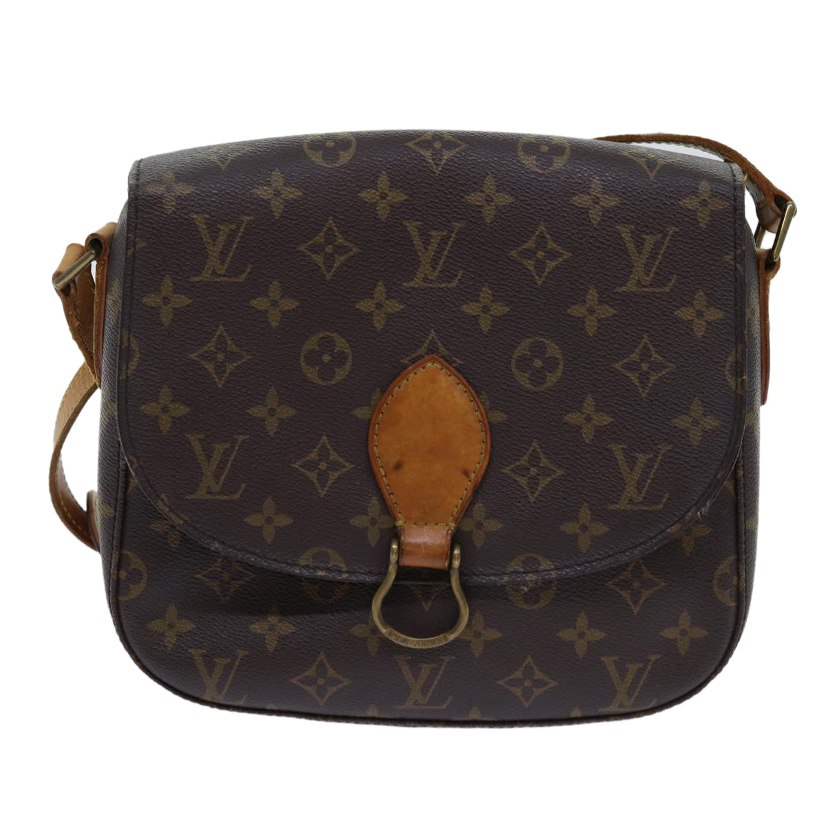 LOUIS VUITTON Monogram Saint Cloud GM Shoulder Bag M51242 LV Auth 70011