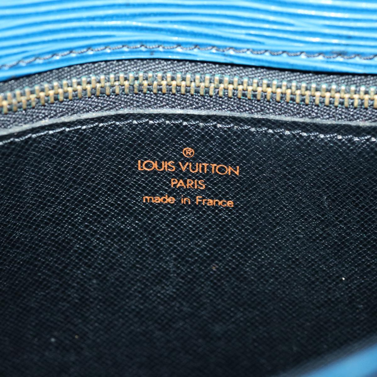 LOUIS VUITTON Epi Saint Cloud GM Shoulder Bag Blue M52195 LV Auth 70023