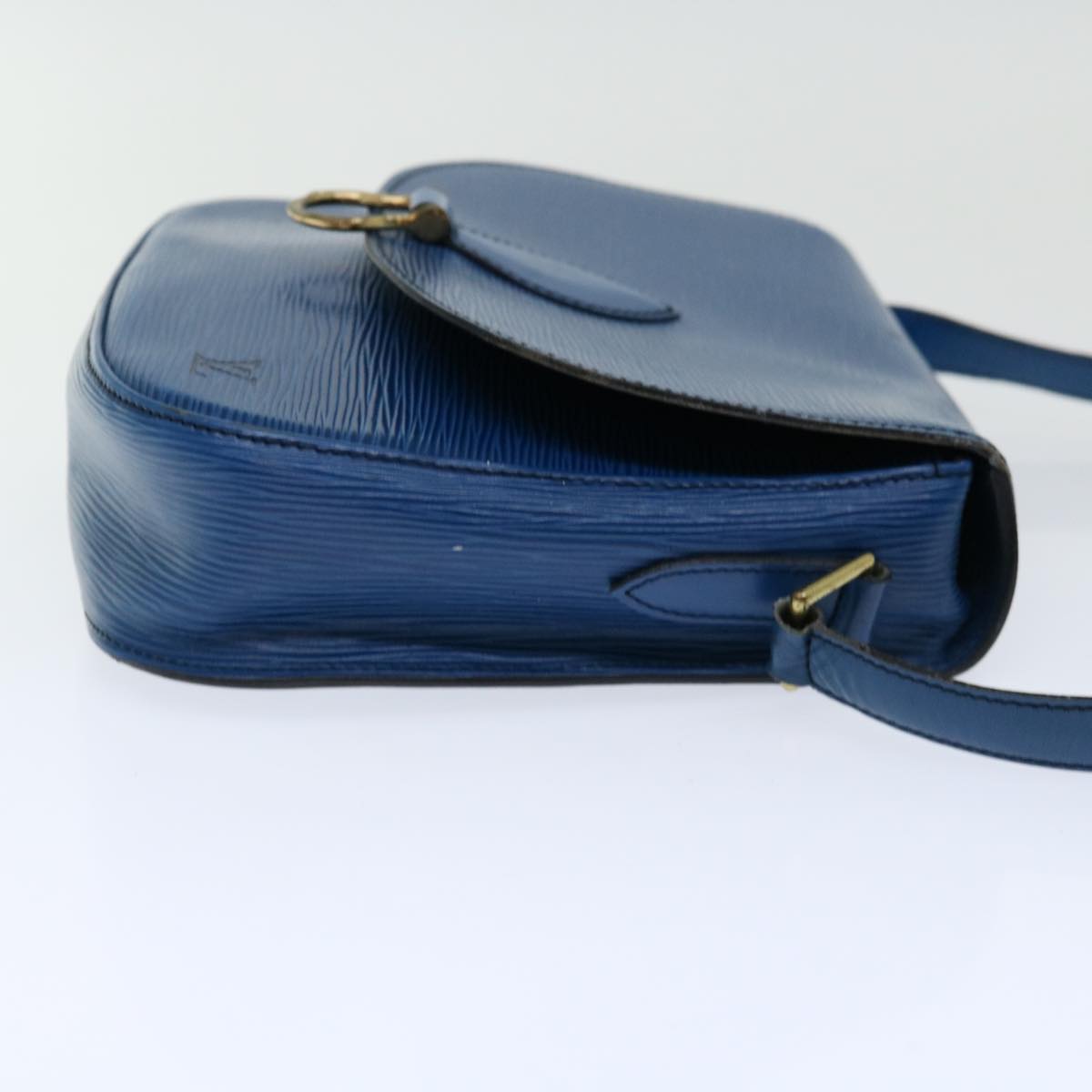 LOUIS VUITTON Epi Saint Cloud GM Shoulder Bag Blue M52195 LV Auth 70023