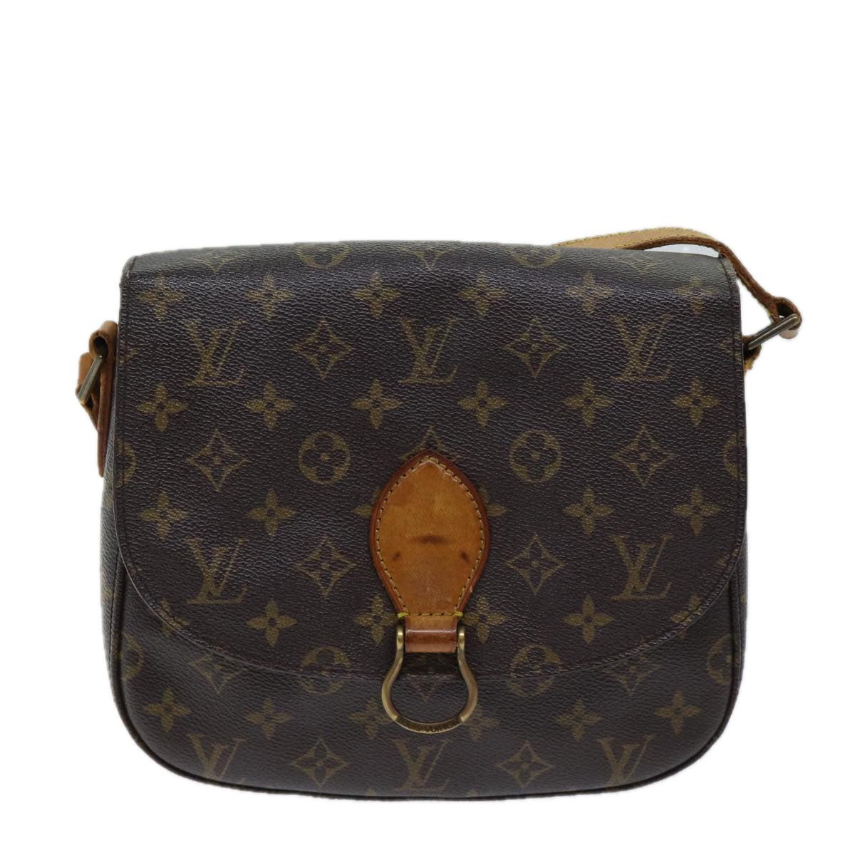 LOUIS VUITTON Monogram Saint Cloud GM Shoulder Bag M51242 LV Auth 70026