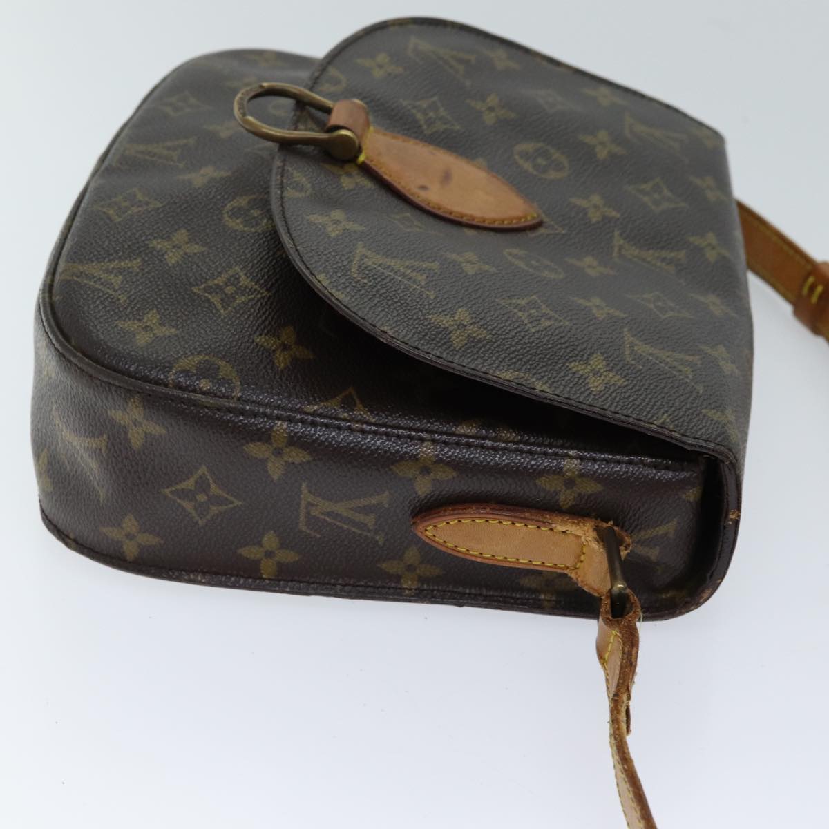 LOUIS VUITTON Monogram Saint Cloud GM Shoulder Bag M51242 LV Auth 70026