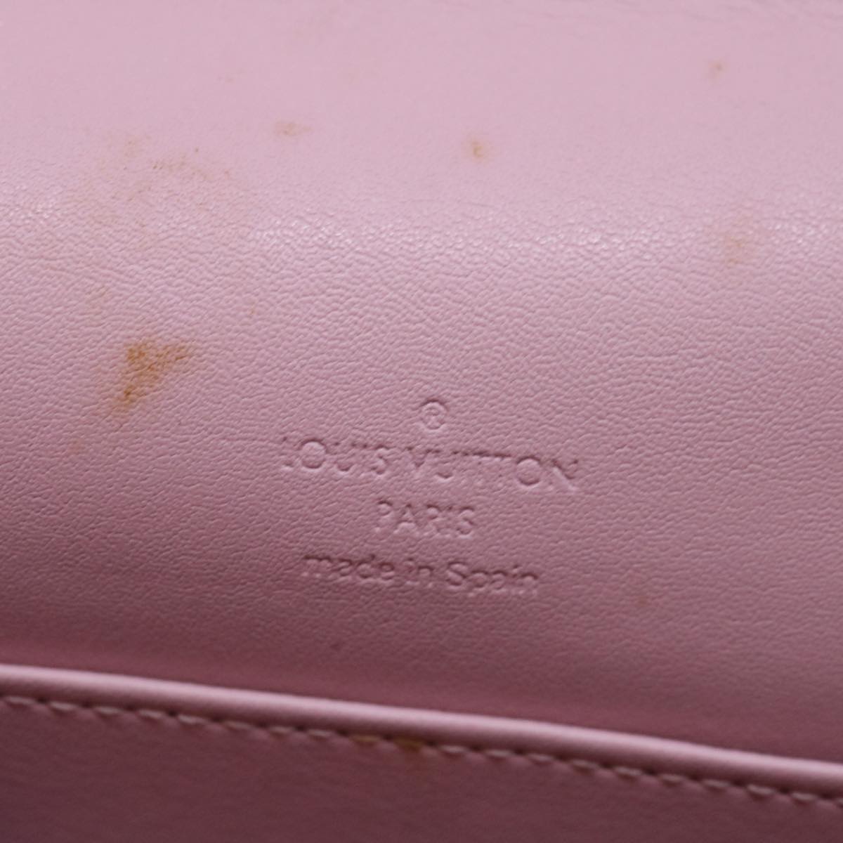 LOUIS VUITTON Vernis Thompson Street Bag Marshmallow Pink M91070 LV Auth 70029