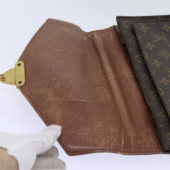 LOUIS VUITTON Monogram Monceau 28 Hand Bag 2way M51185 LV Auth 70032