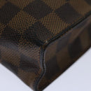 LOUIS VUITTON Damier Ebene Poche Toilette 26 Pouch N47543 LV Auth 70037-16