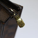 LOUIS VUITTON Damier Ebene Poche Toilette 26 Pouch N47543 LV Auth 70037-8
