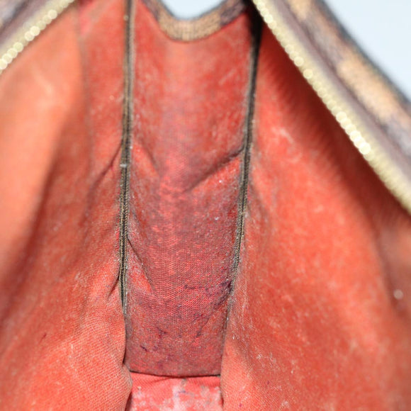 LOUIS VUITTON Damier Ebene Poche Toilette 26 Pouch N47543 LV Auth 70037