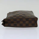 LOUIS VUITTON Damier Ebene Poche Toilette 26 Pouch N47543 LV Auth 70037-3