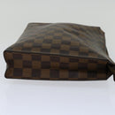 LOUIS VUITTON Damier Ebene Poche Toilette 26 Pouch N47543 LV Auth 70037-4