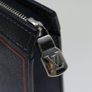 LOUIS VUITTON Taiga Pochette Voyager MM Clutch Bag Blue Marine M63394 Auth 70038-9