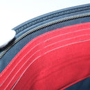 LOUIS VUITTON Taiga Pochette Voyager MM Clutch Bag Blue Marine M63394 Auth 70038-10