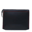 LOUIS VUITTON Taiga Pochette Voyager MM Clutch Bag Blue Marine M63394 Auth 70038-2