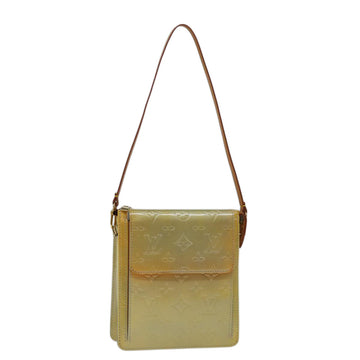 LOUIS VUITTON Monogram Vernis Motto Accessory Pouch Gris M91030 LV Auth 70044