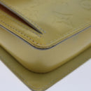LOUIS VUITTON Monogram Vernis Motto Accessory Pouch Gris M91030 LV Auth 70044-14