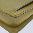 LOUIS VUITTON Monogram Vernis Motto Accessory Pouch Gris M91030 LV Auth 70044-15