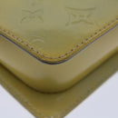 LOUIS VUITTON Monogram Vernis Motto Accessory Pouch Gris M91030 LV Auth 70044-16