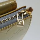 LOUIS VUITTON Monogram Vernis Motto Accessory Pouch Gris M91030 LV Auth 70044-9