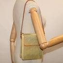 LOUIS VUITTON Monogram Vernis Motto Accessory Pouch Gris M91030 LV Auth 70044-22