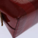 LOUIS VUITTON Vernis Rayure Pochette Cosmetic Pomme D'amour M91721 LV Auth 70046-15