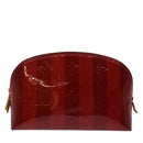 LOUIS VUITTON Vernis Rayure Pochette Cosmetic Pomme D'amour M91721 LV Auth 70046-13
