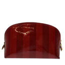LOUIS VUITTON Vernis Rayure Pochette Cosmetic Pomme D'amour M91721 LV Auth 70046-2