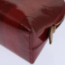 LOUIS VUITTON Vernis Rayure Pochette Cosmetic Pomme D'amour M91721 LV Auth 70046-14