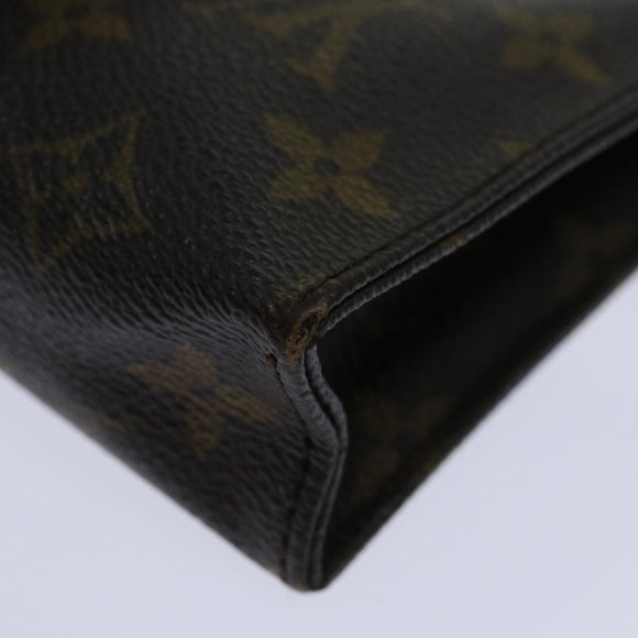 LOUIS VUITTON Monogram Poche Toilette 15 Pouch M47546 LV Auth 70051