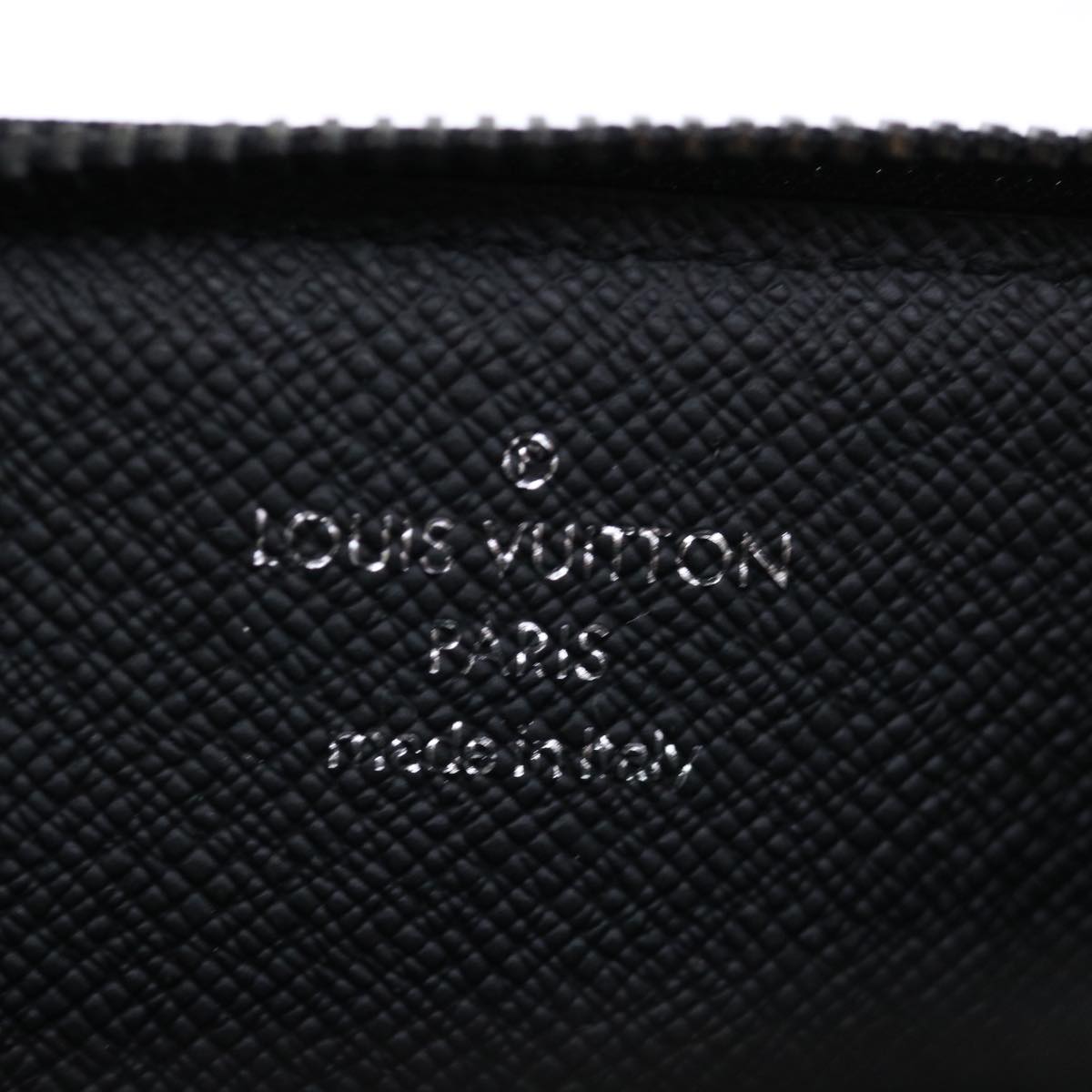 LOUIS VUITTON Monogram Eclipse Discovery Compact Wallet M67630 LV Auth 70054S