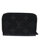 LOUIS VUITTON Monogram Eclipse Discovery Compact Wallet M67630 LV Auth 70054SM-2