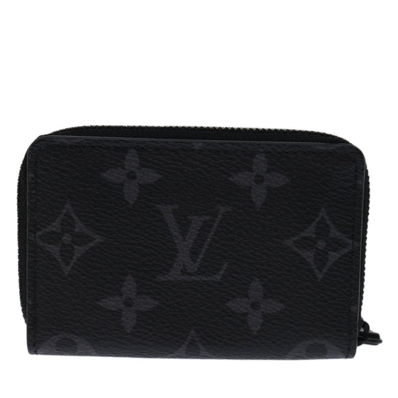 LOUIS VUITTON Monogram Eclipse Discovery Compact Wallet M67630 LV Auth 70054SM