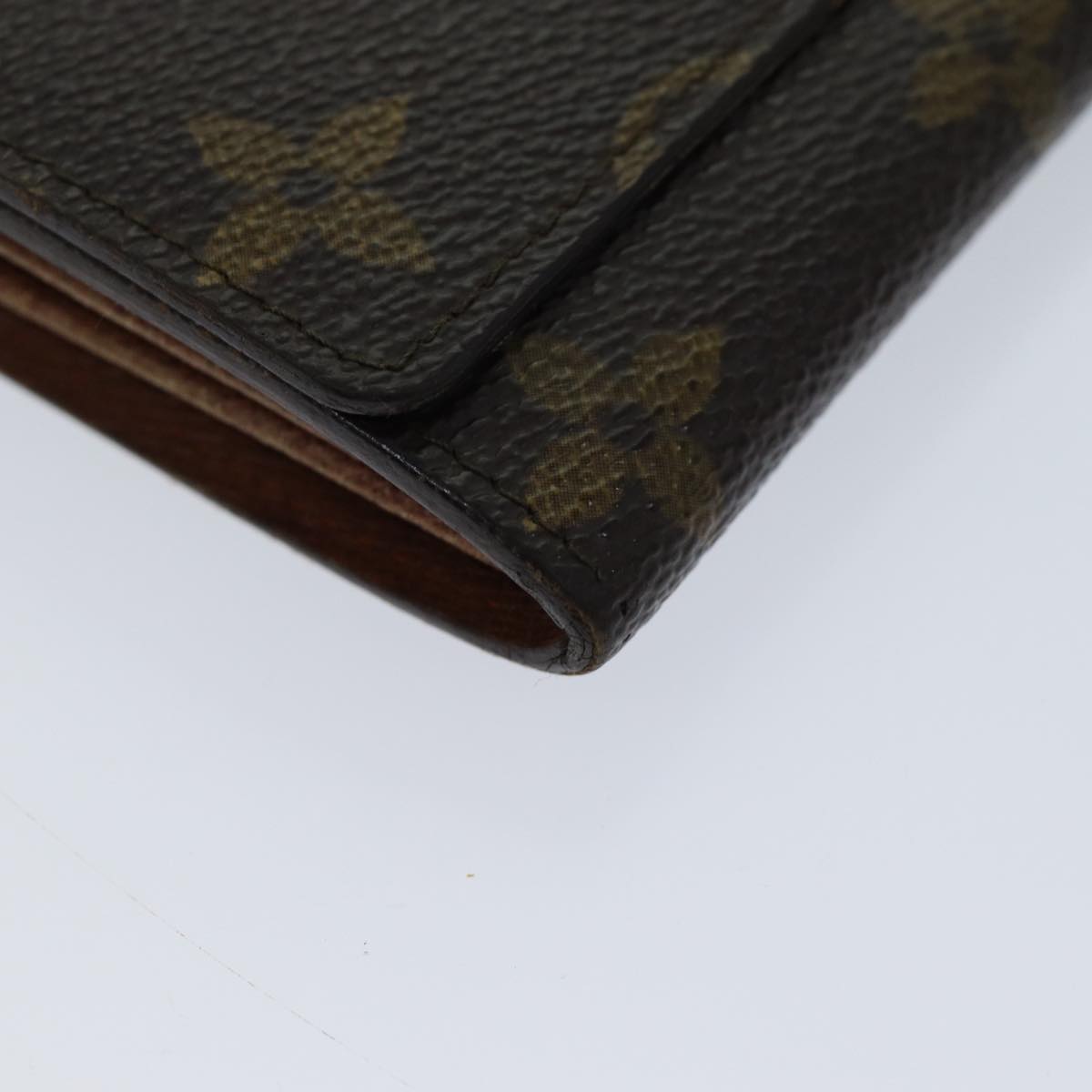 LOUIS VUITTON Monogram Porte Monnaie Billets Tresor Wallet M61730 LV Auth 70058