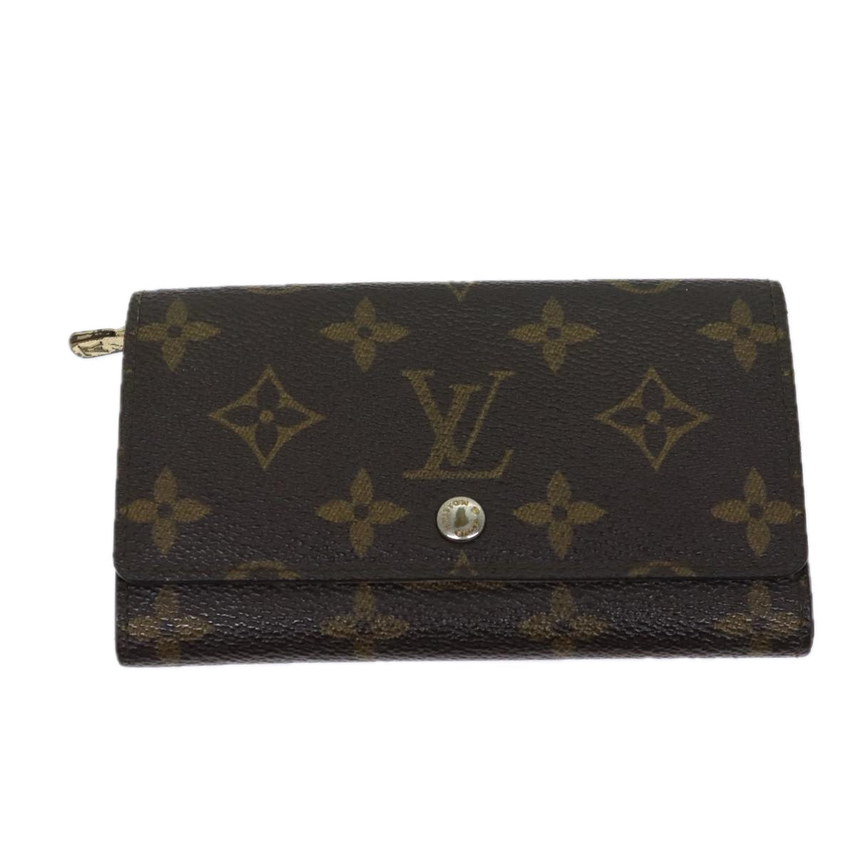 LOUIS VUITTON Monogram Porte Monnaie Billets Tresor Wallet M61730 LV Auth 70058 - 0