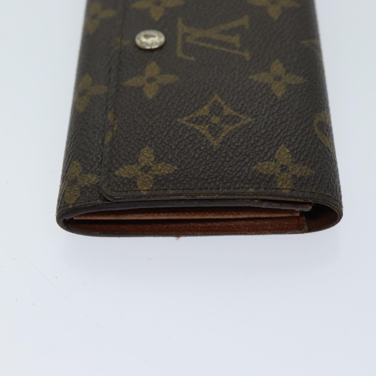 LOUIS VUITTON Monogram Porte Monnaie Billets Tresor Wallet M61730 LV Auth 70058